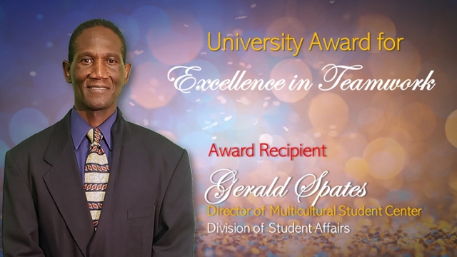 Awards Recipient  Gerald Spates, Excellence in Teamwork