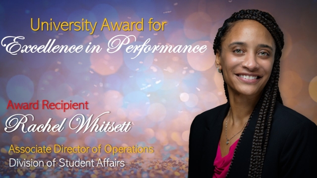 Awards Recipient Rachel Whitsett, Excellence in Performance