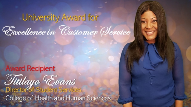 Awards Recipient Titilayo Evans, Excellence in Customer Service