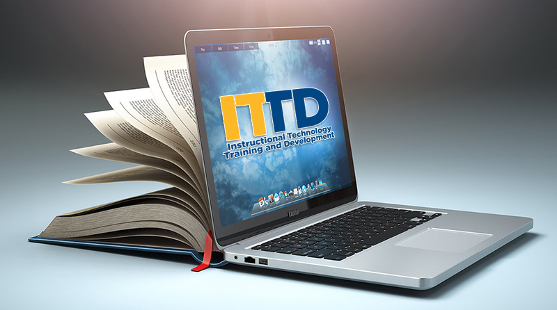 laptop-book.jpg. ITTD, online learning, Instructional Design